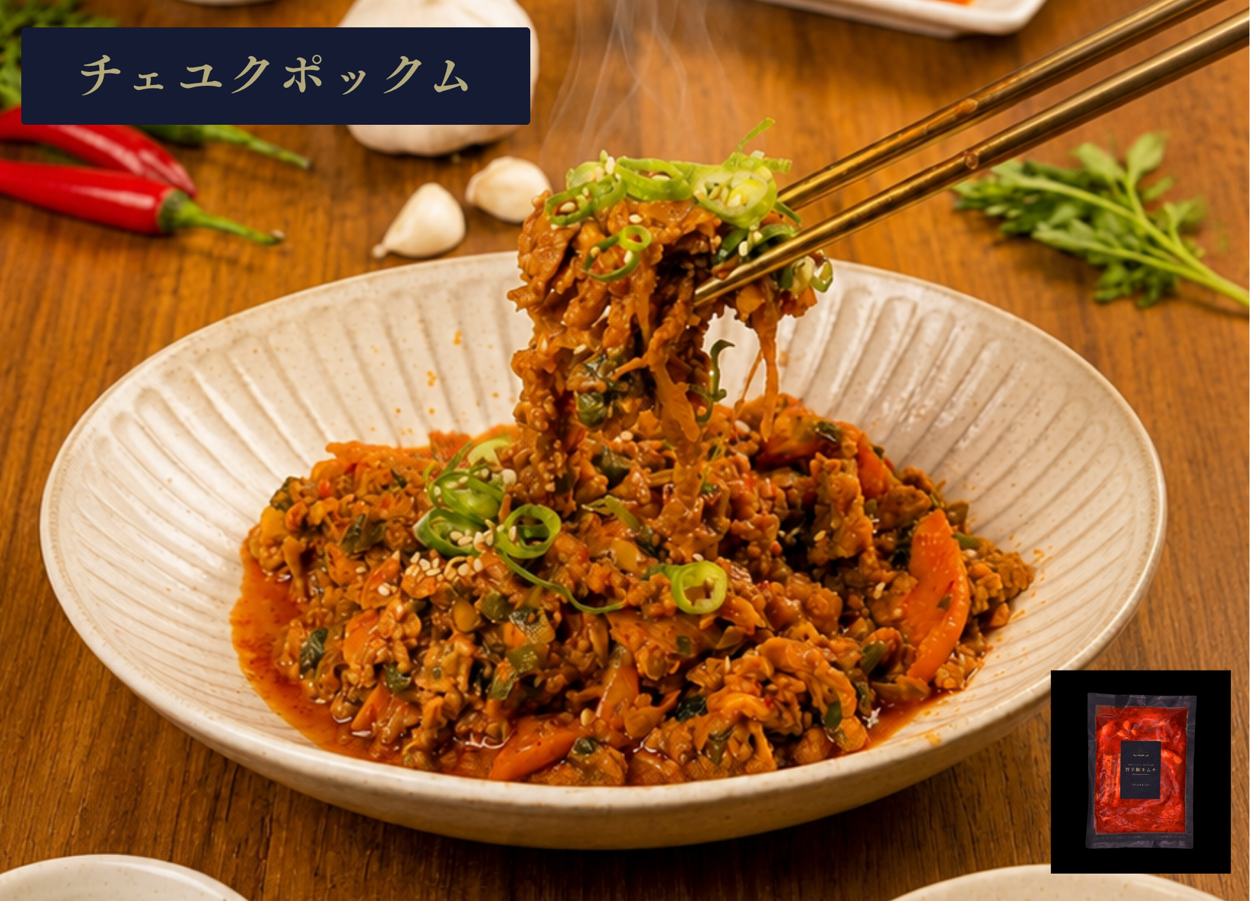 【温めるだけ】選べる本格韓国惣菜4種セット（4食入り／各種1〜2人前）