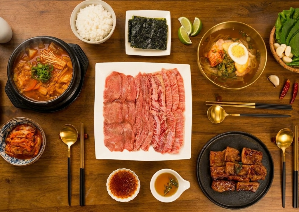 【迷ったらこれ】〆まで満喫おうち焼肉フルコースセット（秘伝タレ付き／4〜5人前）