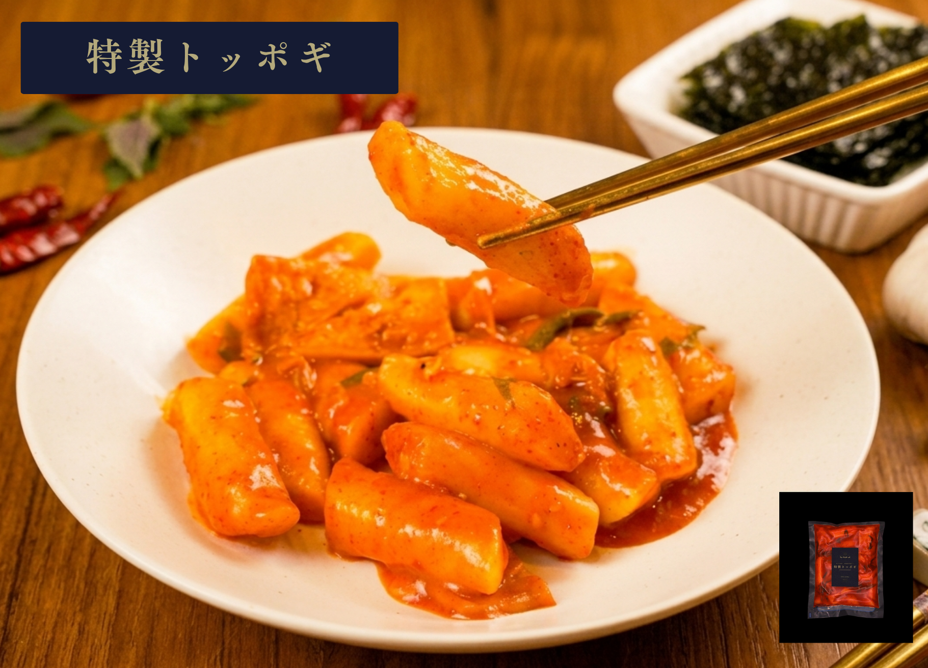 【温めるだけ】選べる本格韓国惣菜4種セット（4食入り／各種1〜2人前）